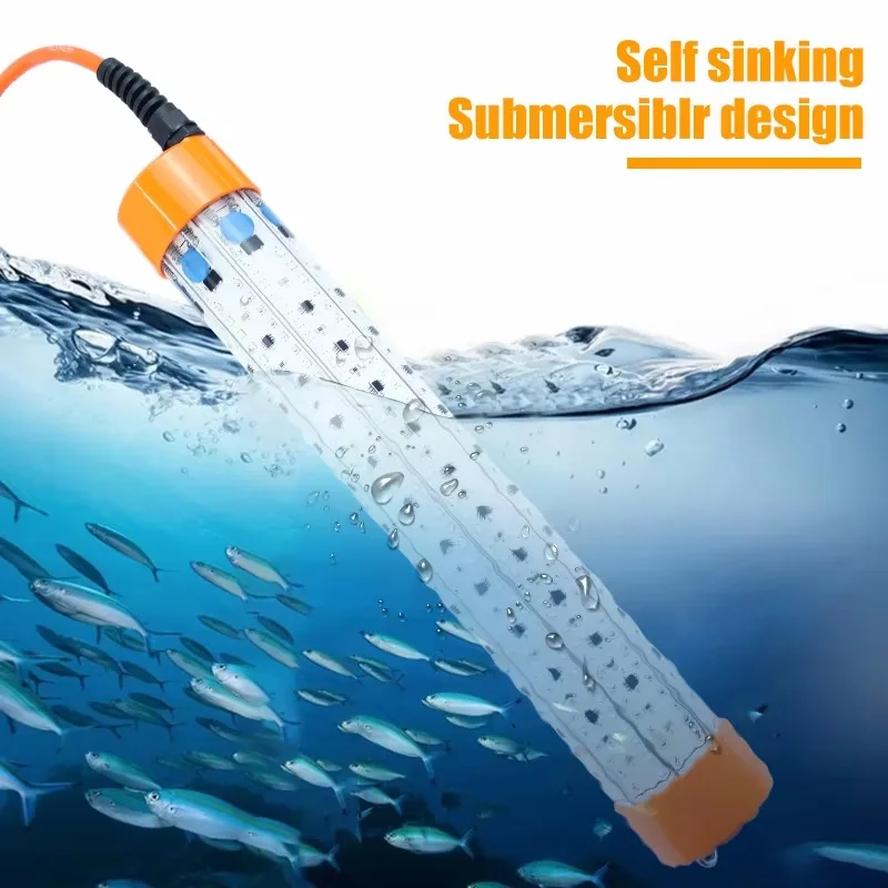 300w 400w Locken Tiefer Tropfen Unterwasser Lichter Angeln Tintenfisch Fische Locken Licht Grüne Lampe Nacht Fisch Lichter