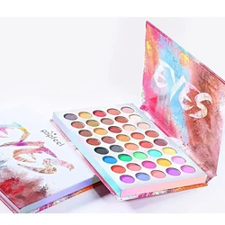 POPFEEL 40 Colors Matte Eyeshadow Palette Nude Pearlescent Eye Shadow Makeup High Pigmented Long Lasting Gifts For Women