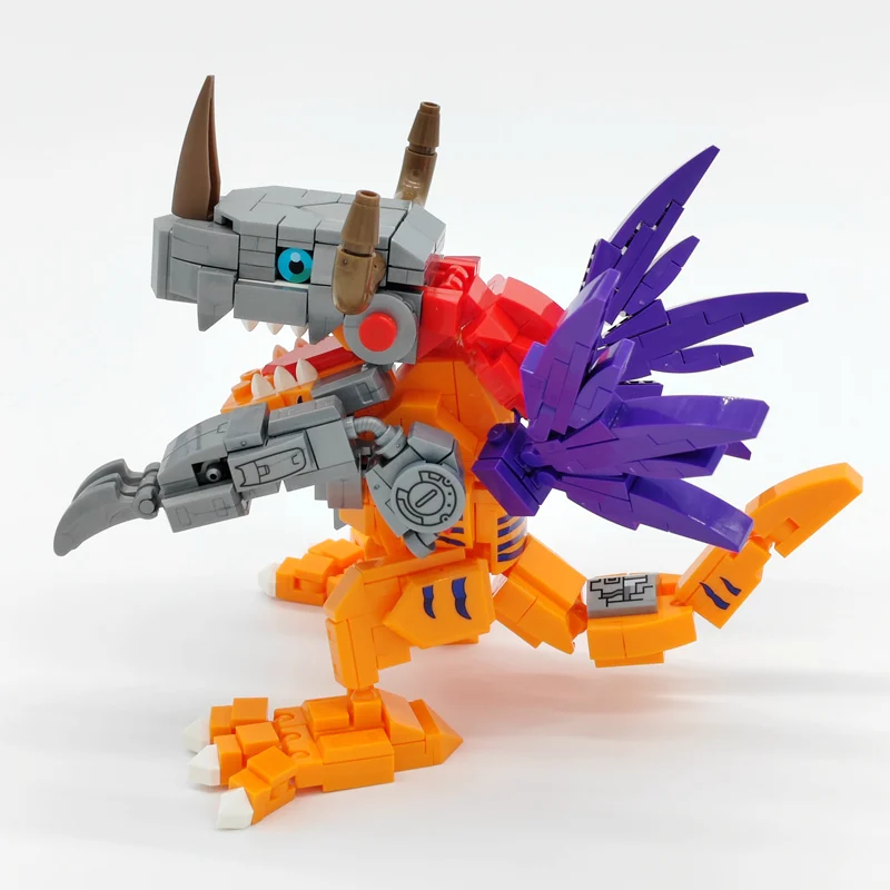 Digital Monster Adventure Modello Building Blocks Kit di mattoni Digimon Agumon Garudamon Metallo Greymon Figure Set Giocattolo del fumetto Regalo