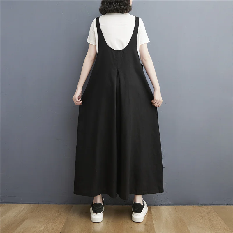 Модный хлопковый льняной комбинезон с широкими штанинами, женские летние новые брюки Sle Agel Sli с девятью точками для больших размеров