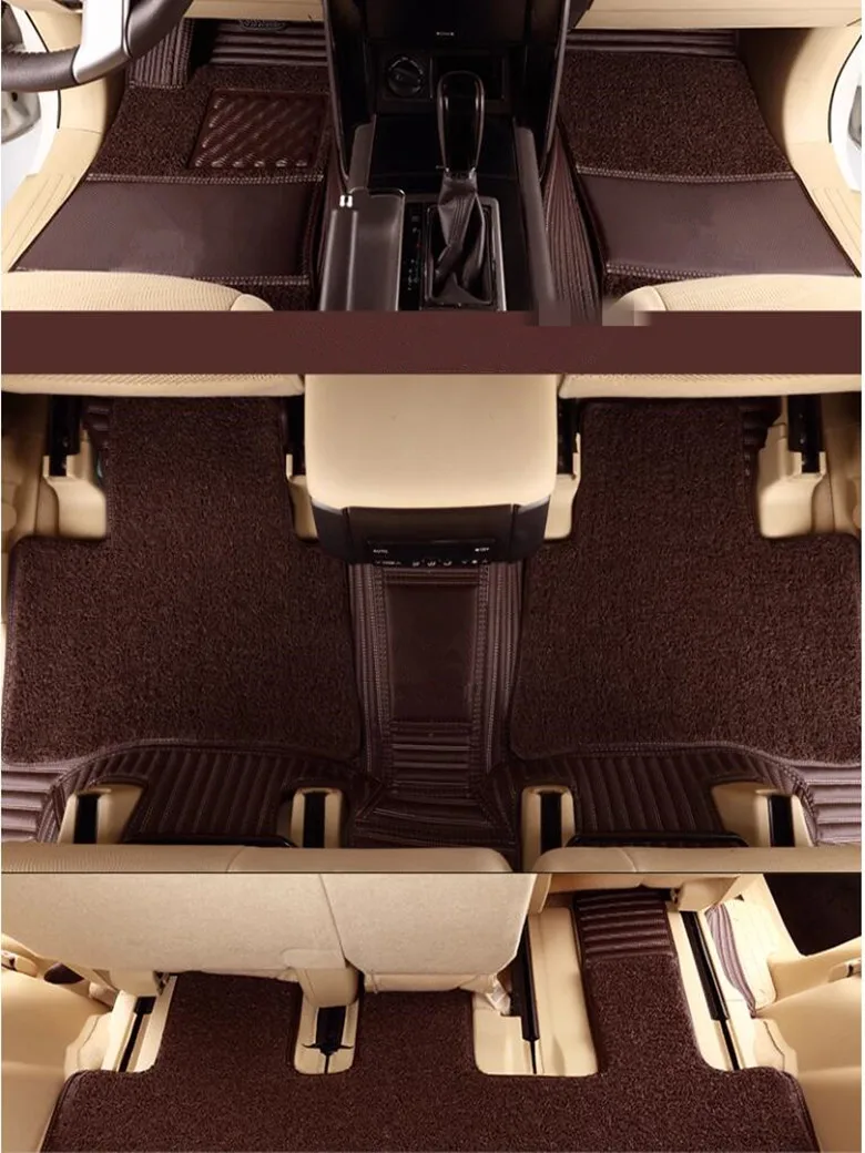 

Custom special car floor mats for Lexus LX 500 500D 2025-2022 7 seats non-slip waterproof double layers carpets for LX500d 2023