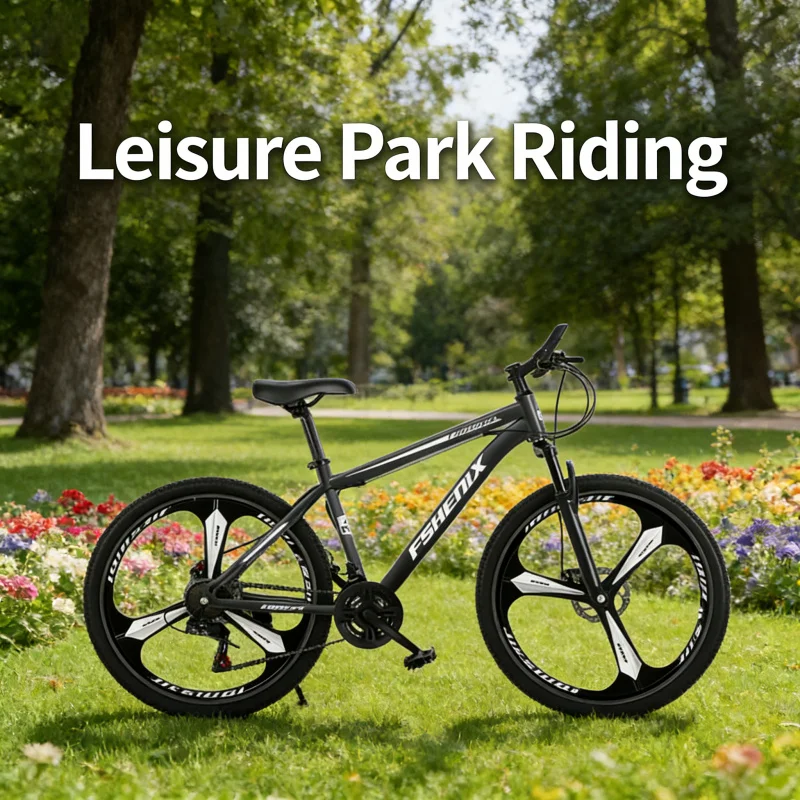 Black Grey Integrated Wheel Mountain Bike 24 26 Inch Adult Bicycle 21 Speed Shock Absorbing Road Cycling Women Men Student Commu