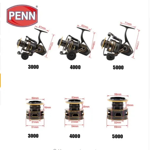 PENN 8 Sealed stainless steel ball bearing Clash series fishing spinning reel