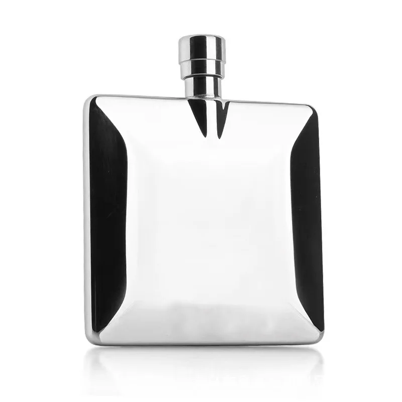 100ml / 4OZ Flat Vodka Hip Flask Stainless Steel Portable Camping Flagons Liquor Whiskey Bottle Men Gift