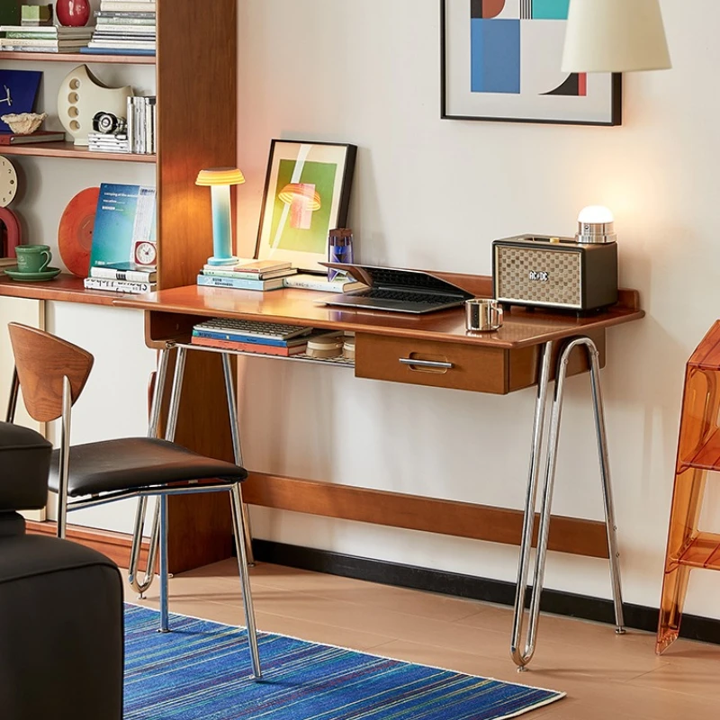 

Solid wood desk medieval style household bedroom small apartment computer desk writing desk workbench