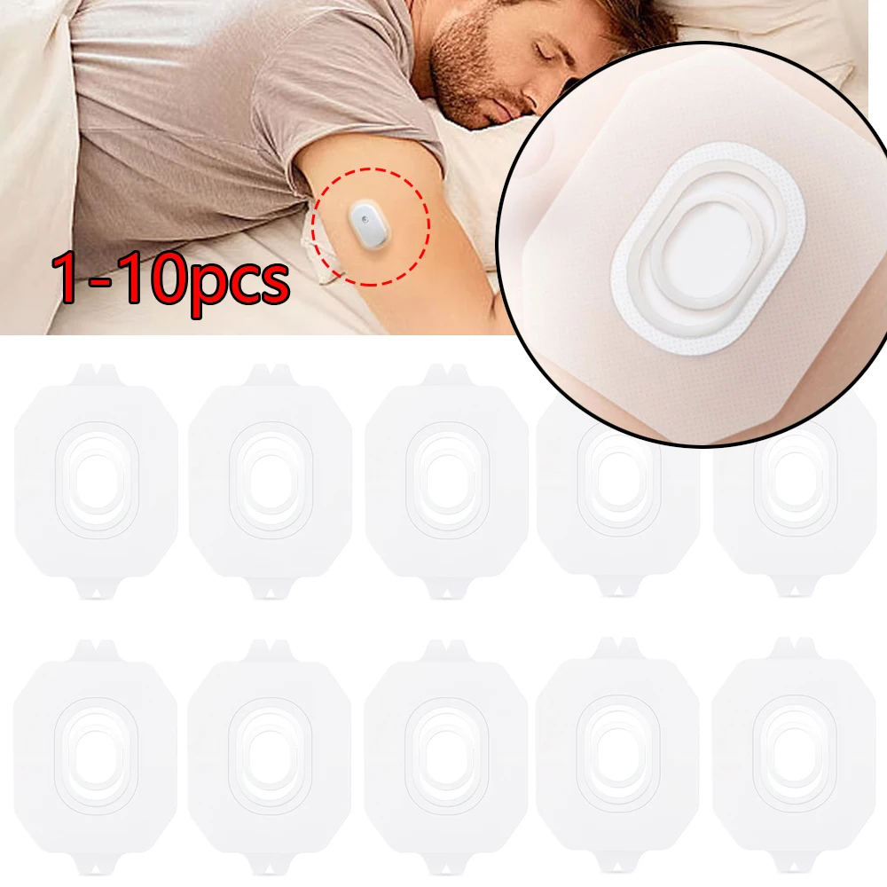 1-10PCS Waterproof Adhesive Patches for Sibionic GS1 Cover Patch Clear Fixed Tape for dynamic blood glucose sensor
