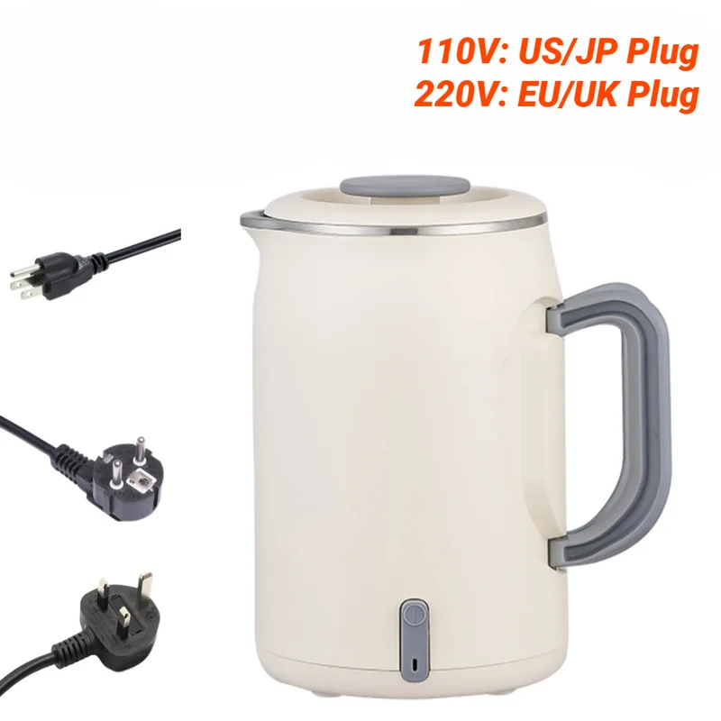 

400W Foldable Electric Kettle 304Stainless Steel Portable Travel Kettle Auto Power Off Multifunction 600ml Mini Electric Hot Cup