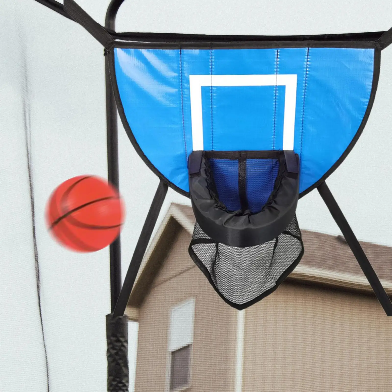 

Mini Trampoline Basketball Hoop with Small Basketball Trampoline Accessories Mini Basketball Hoop for Trampoline with Enclosure