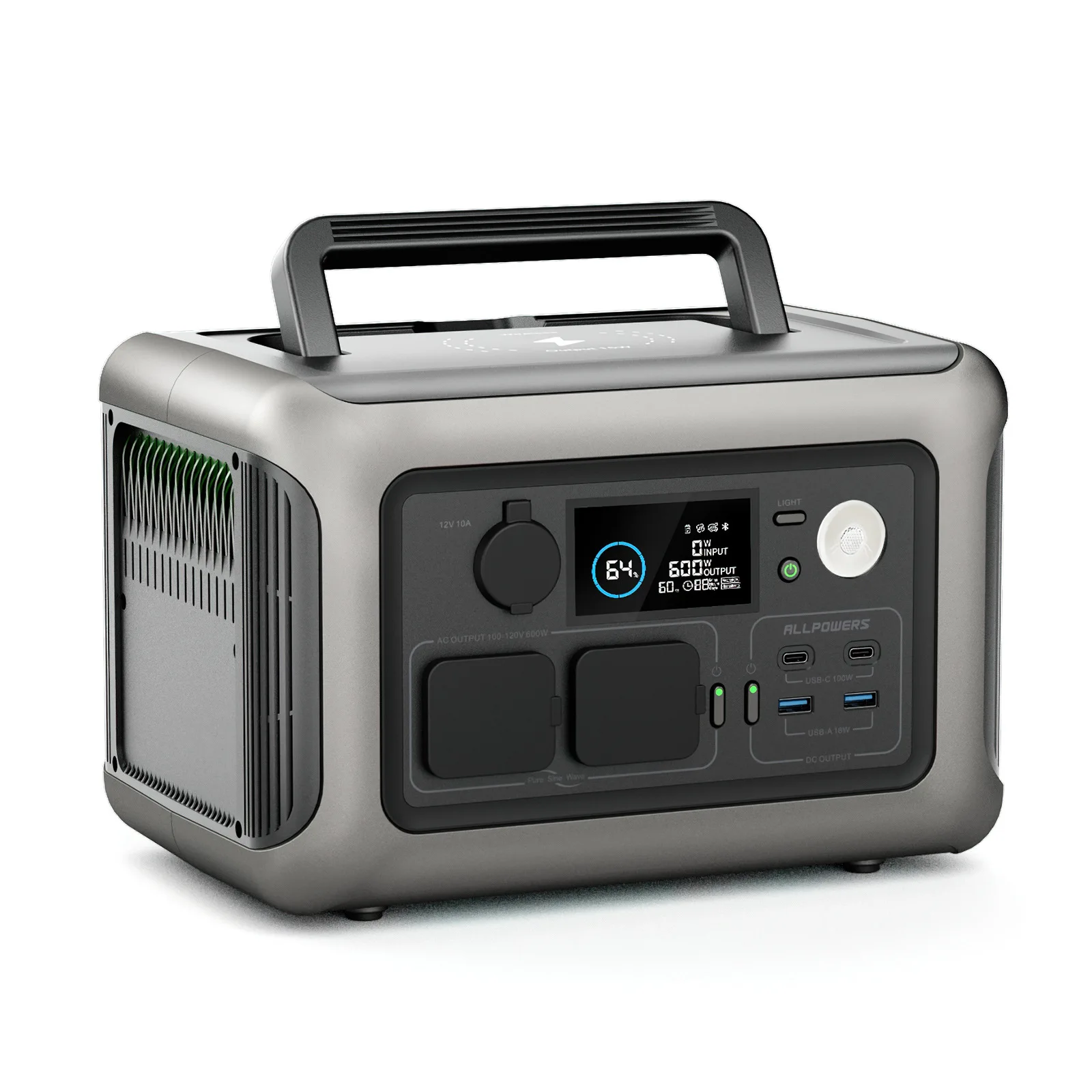 High-power power bank R600 car UPS power supply, energy storage supply 600W mobile supply