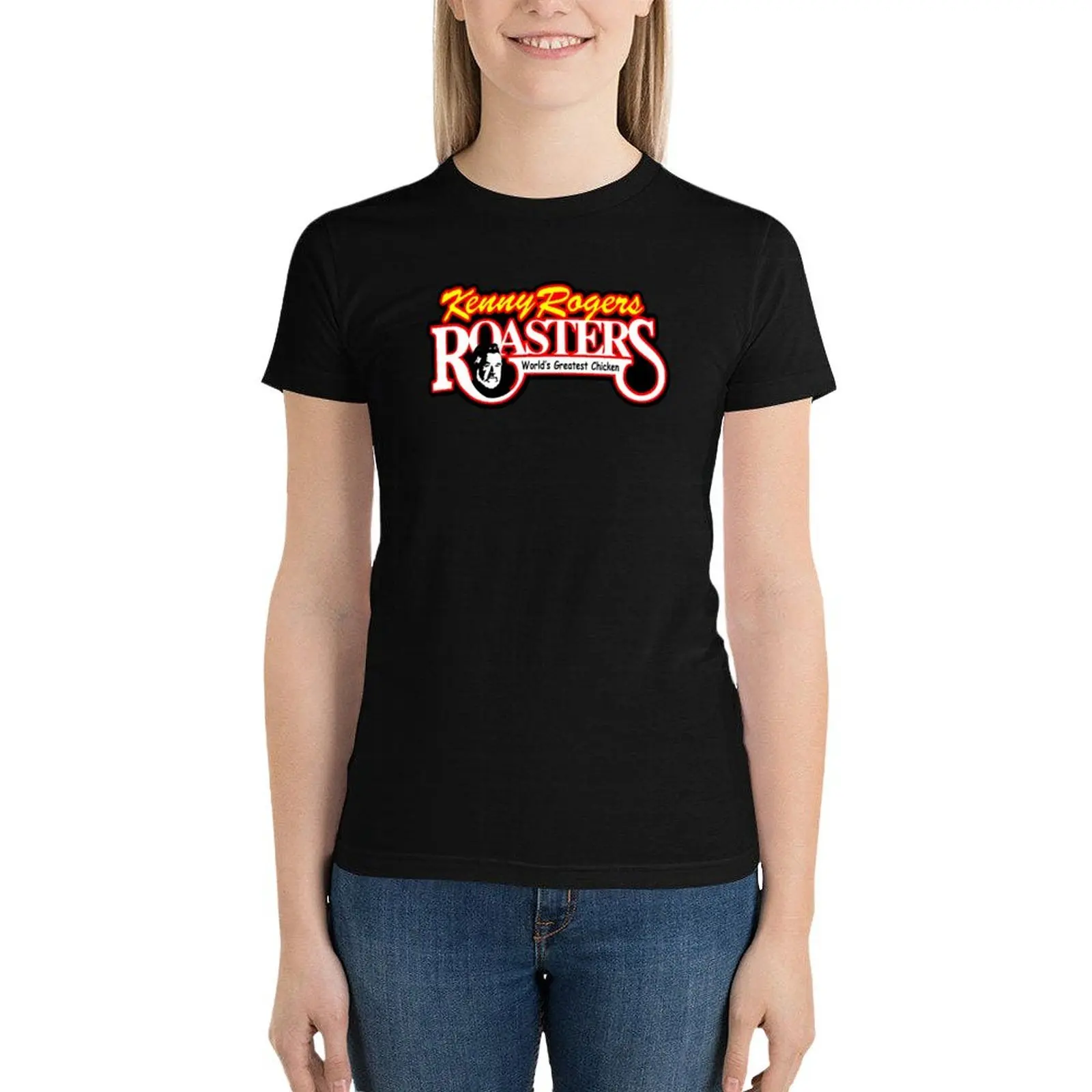 Kenny Rogers Roasters T-Shirt oversized summer tops Women's cotton t-shirt