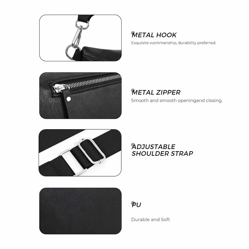 Bum With Sling Bag Metal Earphone Bag Durable Fashionable Bum 25717.5cm