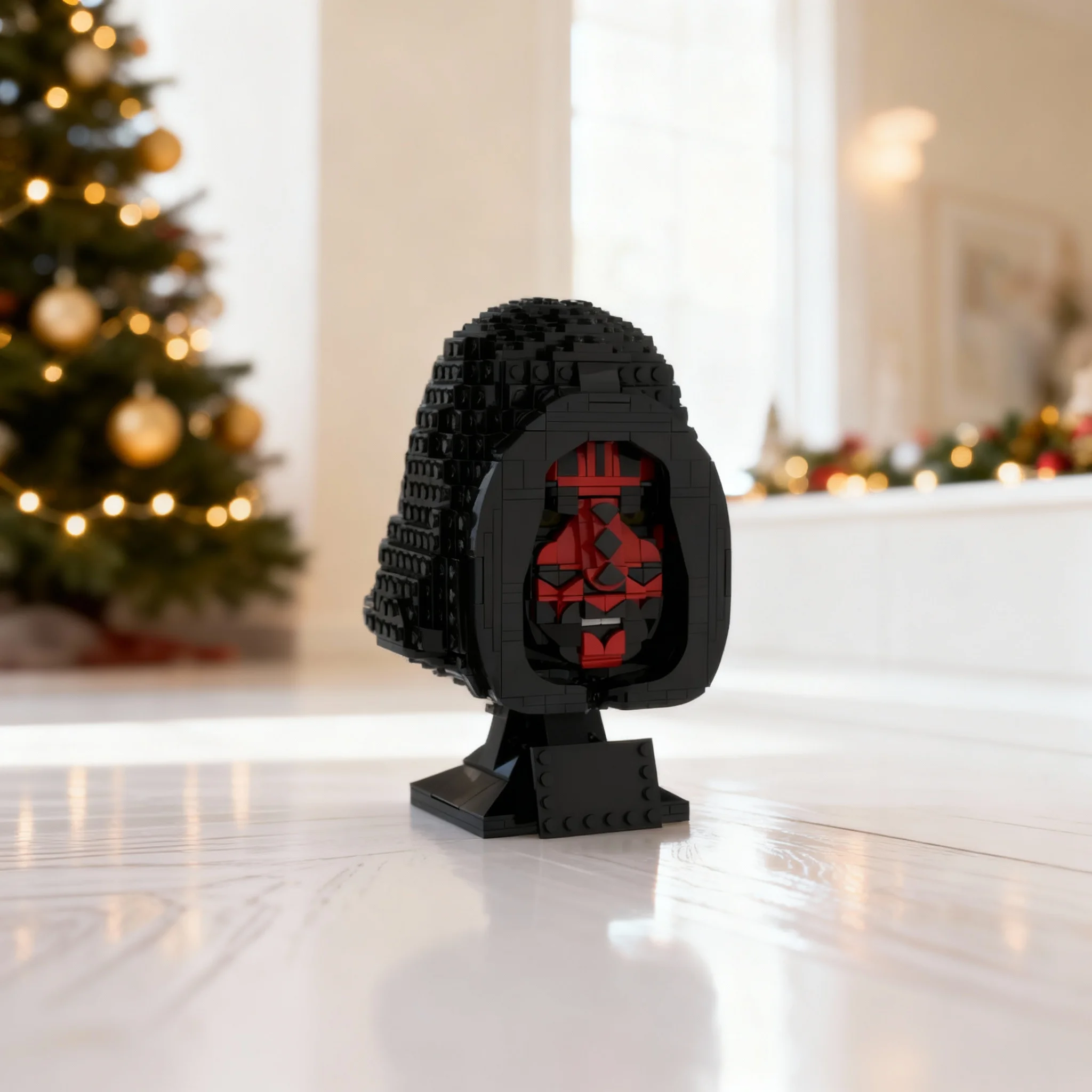 902pcs MOC Darth Maul Head Helmet Collection Style Star Battle Model Building Blocks Architecture Christmas Gift Toy Brick Kids