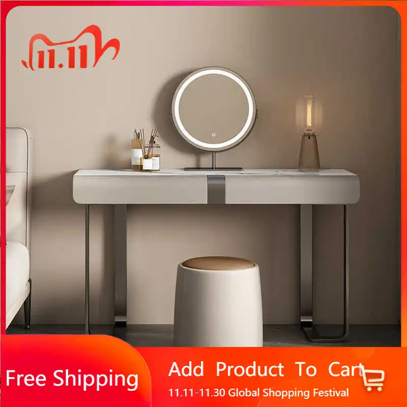 

Cosmetics Beauty Dressing Table Desk Mirror Makeup Modern Dressing Table Coffee Storage Drawers Penteadeira Trendy Furniture