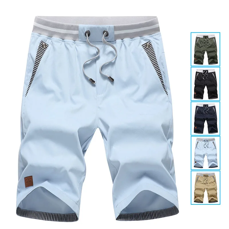 Shorts Man Summer Breathable Lightweight Short Pants Fashion Casual Board Shorts Casual Elastic Waist Drawstring Beach Shorts