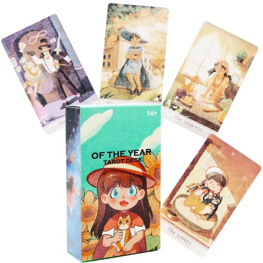 MIRASOL and CAISIE Tarot Deck Fortune Telling Game 10.3*6cm 78 Tarot Cards