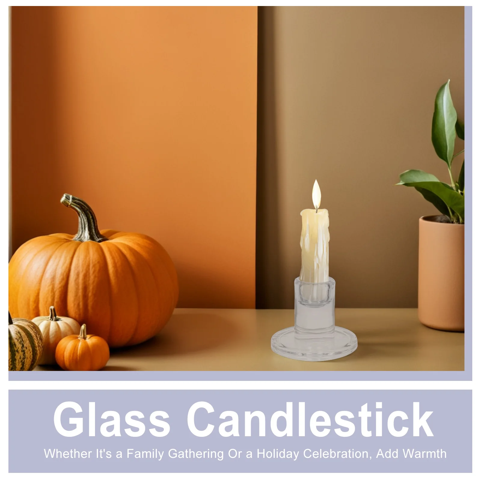 6개 유리 캔들 홀더 세트 투명 테이퍼 홀더 웨딩 파티 크리스마스 장식 홈 테이블 센터피스 로맨틱