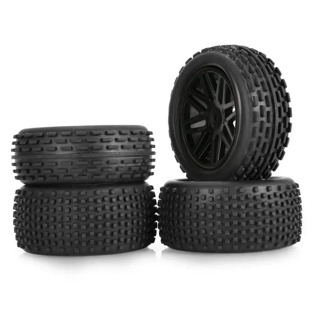 4 stuks 86 mm banden wielband voor Wltoys 144001 124019 104001   RC Auto Upgrade Onderdelen 1/10 1/12 1/14 Schaal Off Road Buggy