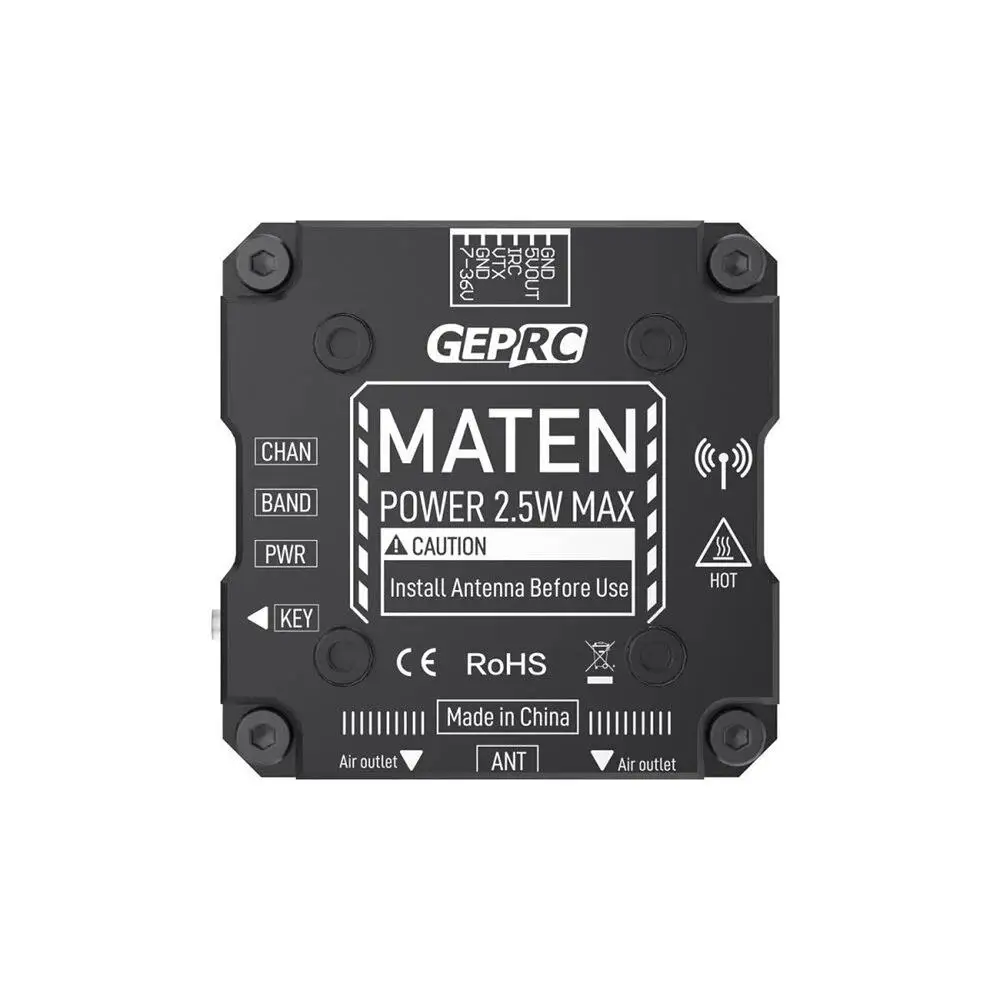 GEPRC MATEN 5.8G 2.5W VTX PRO Aluminum Alloy Numerical FPV Transmitter With  Pit mode for FPV Drone RC Model