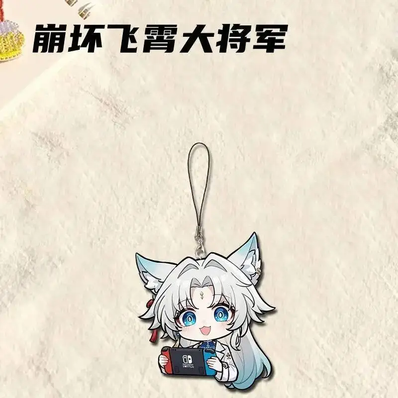 

Anime GAME Honkai: Star Rail Feixiao Couple Phone Chain Pendant Keyring Bag Keychain Gift