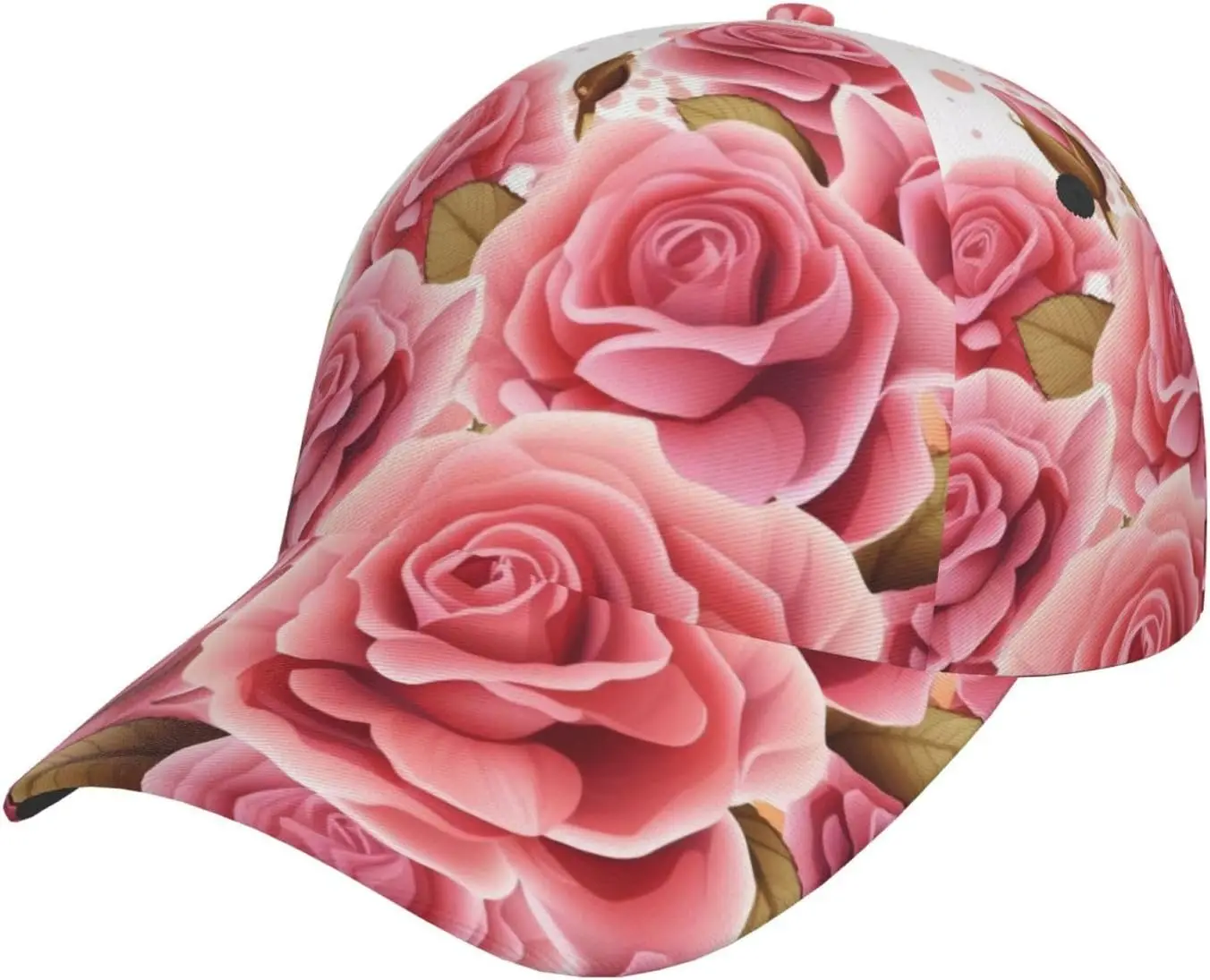 Blossom Print Unisex Baseball Cap - Full Frame Print Design, Adjustable Size