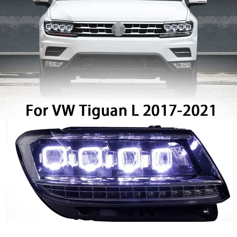 For VW Tiguan L Headlight 2017-2022 CarAutomotive supplies LED DRL Hella 5 Xenon Lens Hid H7 VW Tiguan Car Accessories