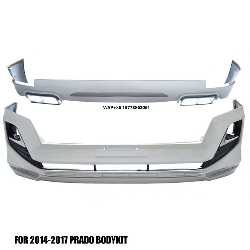 

Body Kit New Design for Fj150 Prado Front Rear with LED Light Style Bumper Lip 2014 -2017 Prado