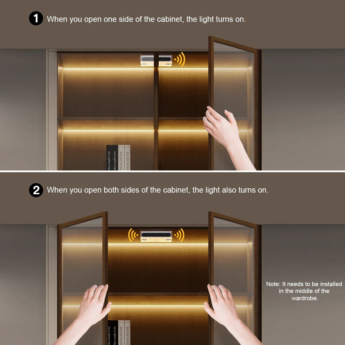 Sensitive Door Open/Close Sensor Switch Double IR Proximity Induction DC12V-24V For LED Light Cabinet Closet Showcase Wardrobe