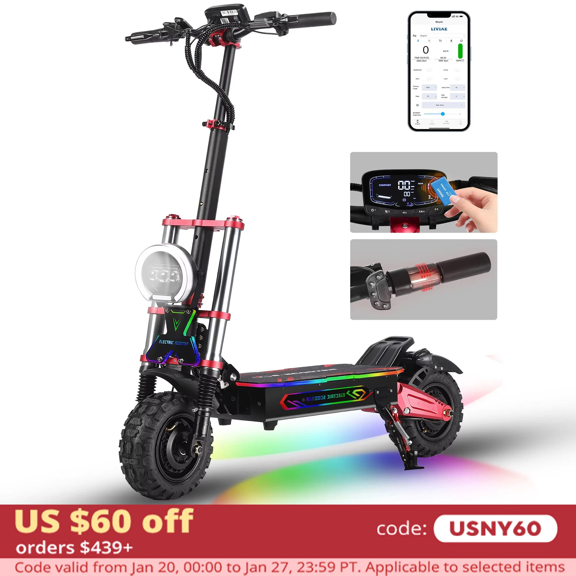 Electric Scooter Nfc Activation App Control Long Endurance Mileage High Performance Comfortable Foldableing Pedal Scooter