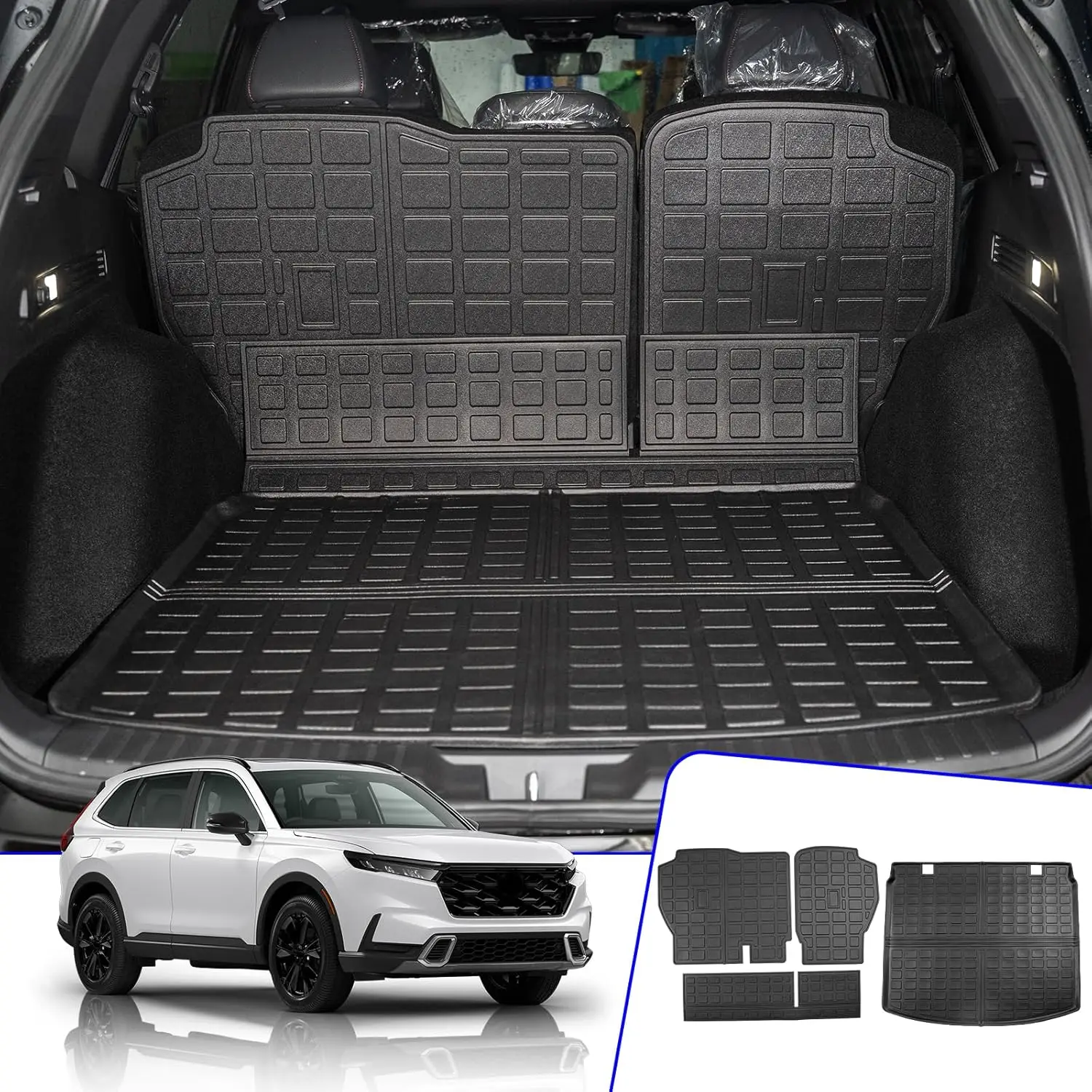Cargo & Back Seat Protection for SUVs, Unknown Material, Unknown Color, Fit Upper Deck and Protects Trunk & Backrest