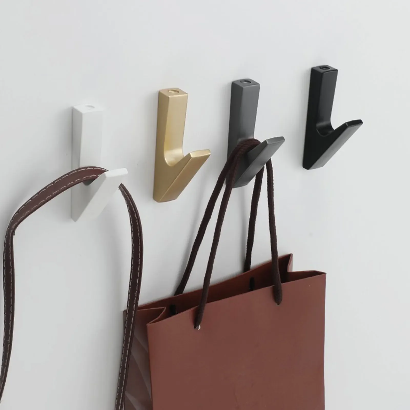 

Matte Wall Hooks Bathroom Accessories Coat Hooks Towel Hook Creative for Key Hat Bag Home Decorative Hook