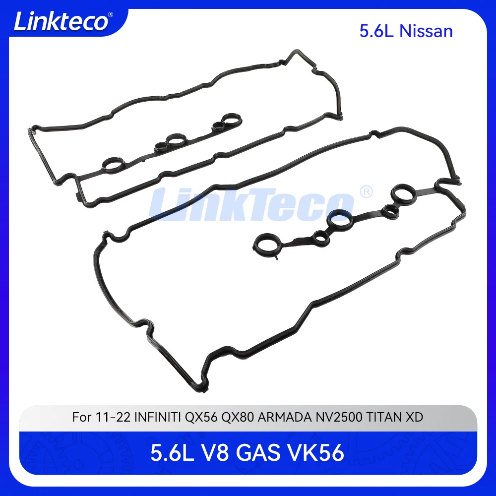 Engine Part Valve Cover Gasket Set For 11-22 5.6 T L V8 GAS VK56DE INFINITI QX56 QX80 NISSAN ARMADA NV2500 NV3500 TITAN XD 5.6L