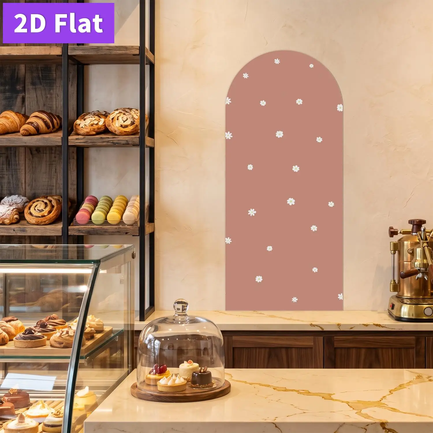 1pc polka dot textured arched pattern, multi-color selection, self-adhesive magnetic wall sticker, 45*100cm