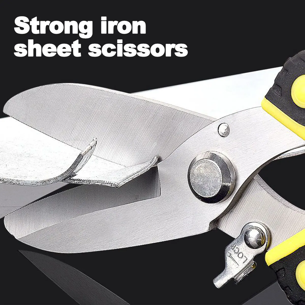 TUPI Iron Sheet Scissors, Industrial Grade Aviation Aluminum Buckle Plate, Stainless Steel Light Large Scissors