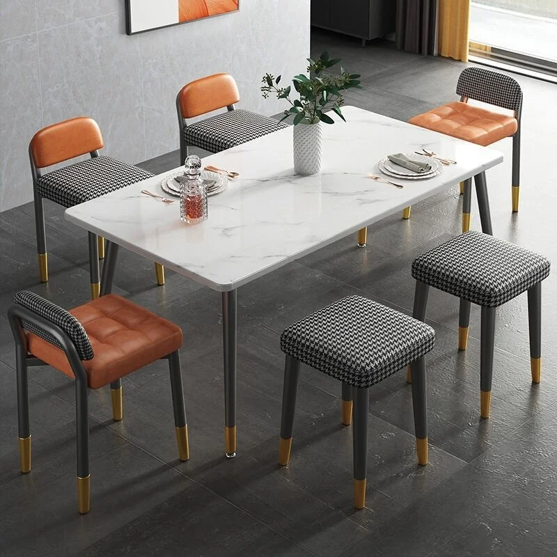#¥Dining Chair Back Chair Household Small Round Stool Dining Chair Bedroom Nail Dressing Stool