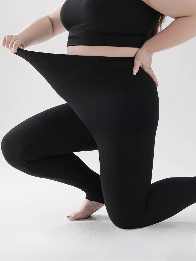 plus Size Women's Fce Lined Thermal Tights Elastic High Waist Slim Fit Pants Leggings for plus Size Women Comfortable Warm