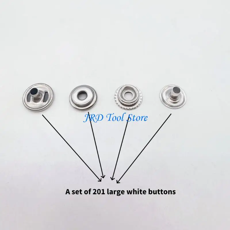 A2UD Industrial Strength 385Pcs Snaps Fastener Kits With Pliers Screwdriver For Heavy Duty Fabric Leather Repair