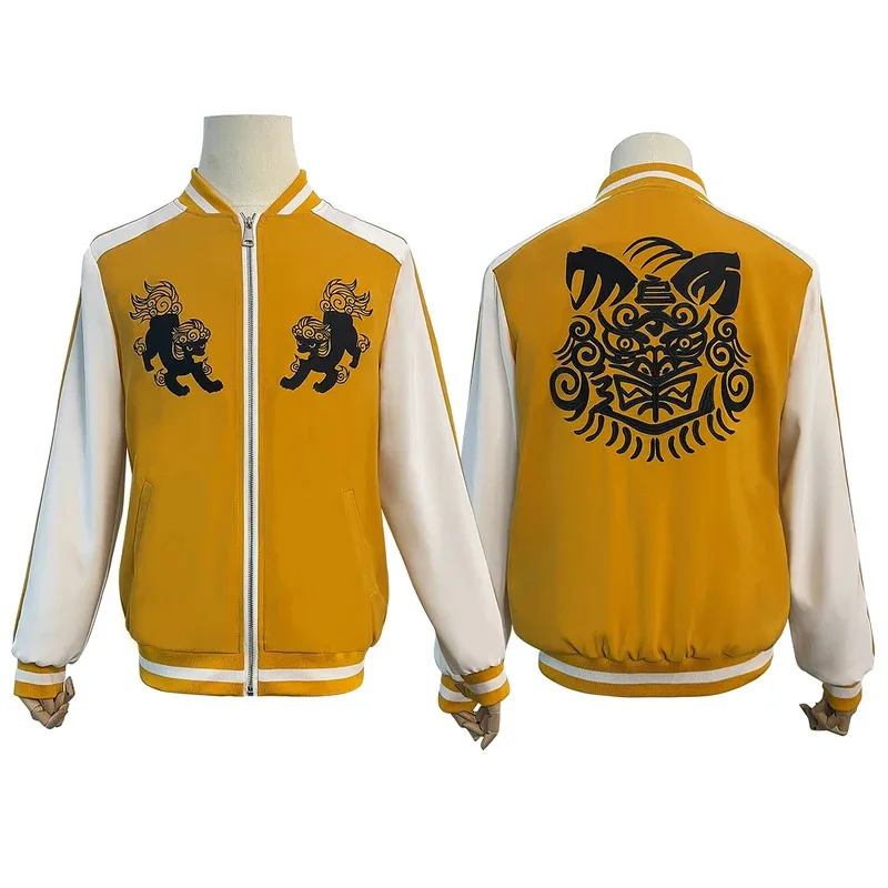 HOLOUN cortavientos Anime Tomiyama Choji Jo Togame disfraz de Cosplay bordado León Den chaqueta universitaria uso diario regalo