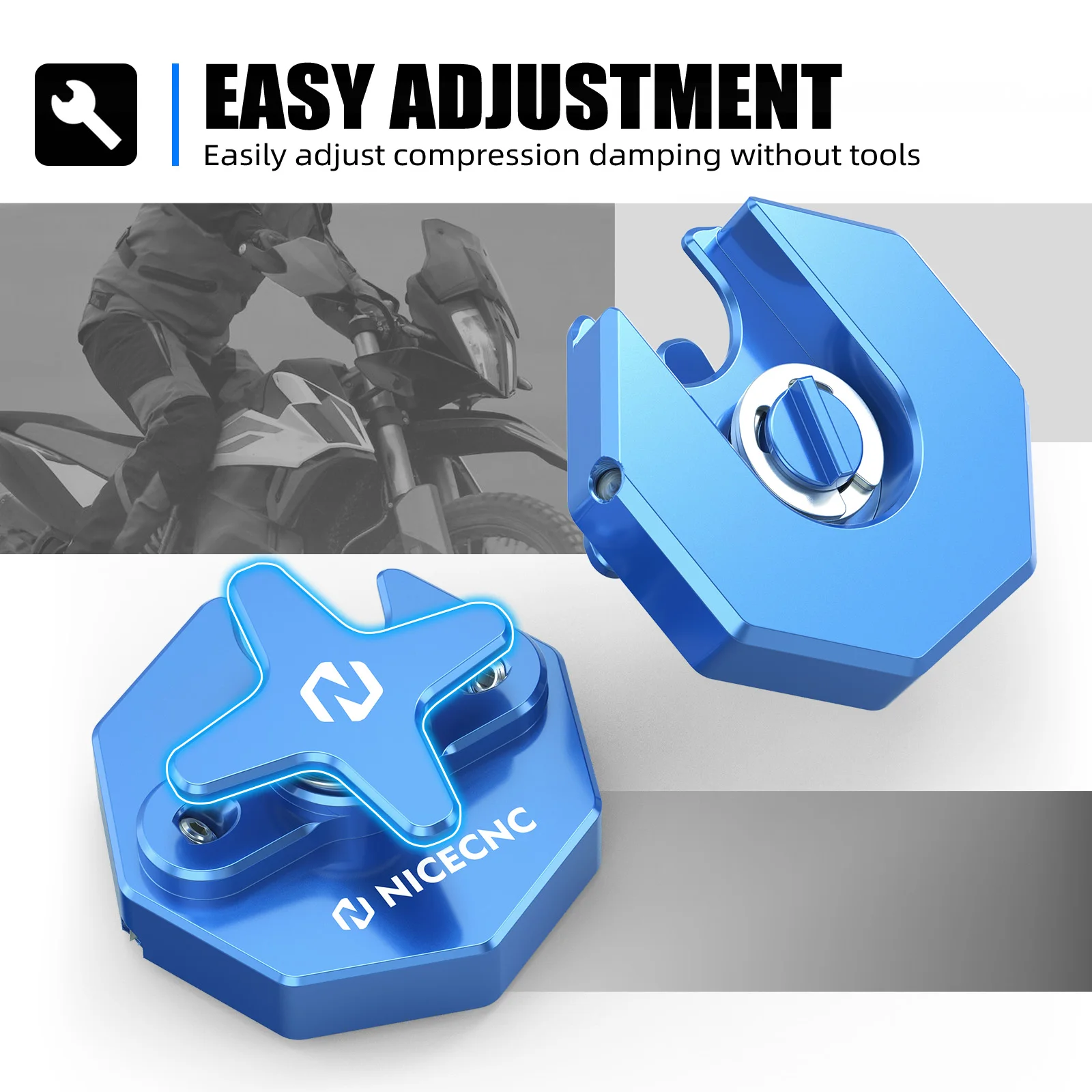For Yamaha YZ125 YZ250 YZ250F YZ450F 2008-2023 Front Forks Adjustment Knob YZ125X YZ250X YZ250FX YZ450FX WR250F WR450F 2017-2023