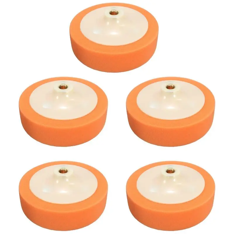 

5Pcs 150Mm Car Polishing Head Buffing Mop Pad Sponge For M14 Thread-A08Q
