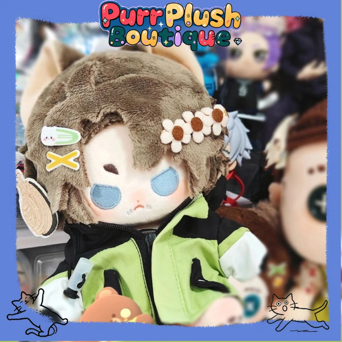 

Game Identity V Naib Subedar Mercenary 20cm Doll Cosplay Dress-up Cotton Doll Body Ear Fans Collection Soft Plushies Toy Gifts