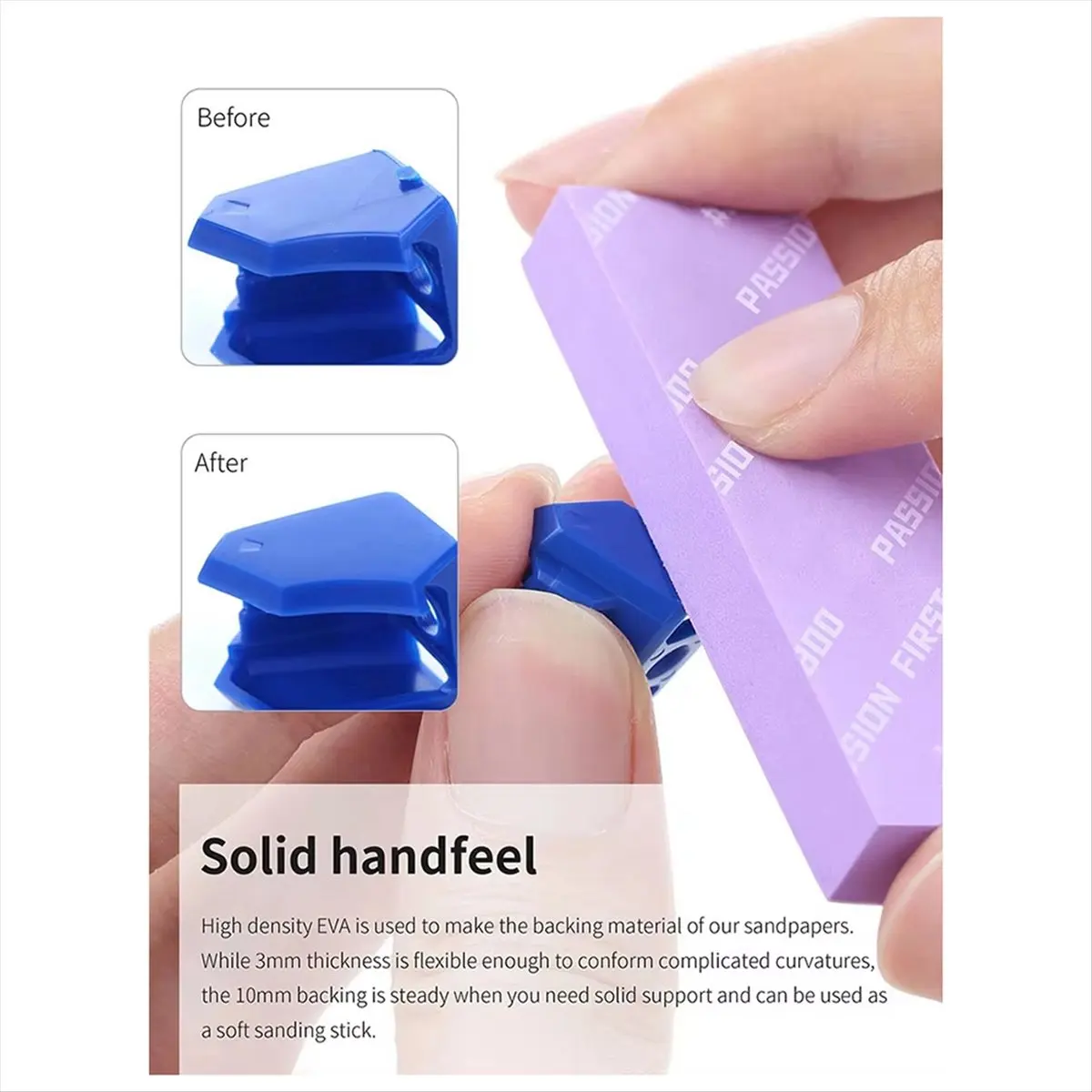 【~-new-a60i】xss-s01-power-sponge-sandpaper-set-3mm-10mm-includes-storage-case-soft-fit-comfortable-feel-for-curved-surfaces-grin