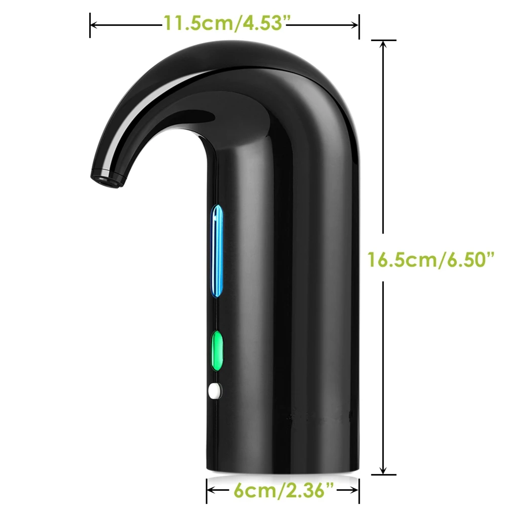 J1UL1N Electric Wine Pourer Wine Aerator Portable Pourer Instant Wine Decanter Dispenser Pump One-Touch Automatic