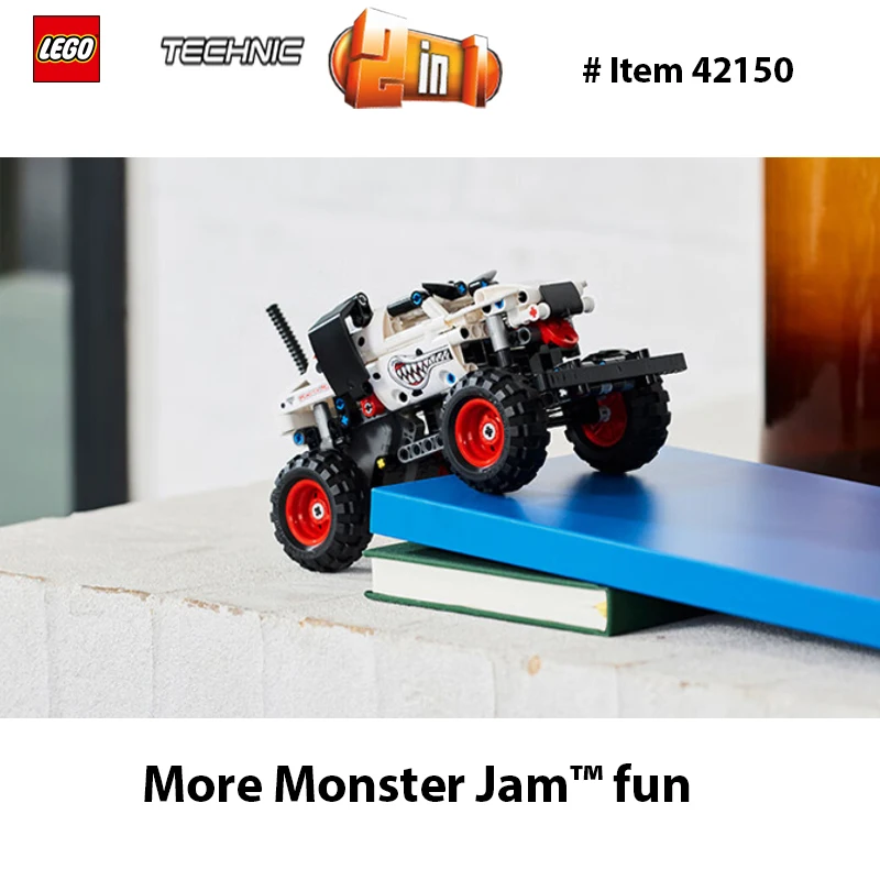LEGO-Monster Truck Toys pour enfants, Monster Jam Monster, Mutt Daltravaillait an, 2 en 1, Cottage House, DIY importer Toys, Technic 42150, 244 PCs