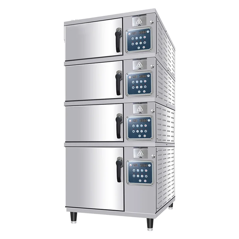 Commercial Electric Seafood Steaming Cabinet Rice Steamer High Temperature Intelligent Steaming Box Multi Door Restaurant