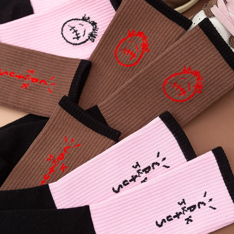 Herrensocken Cactus Jack Skate Neue SCHWARZE Crew-Socken Mode Bandanas Lustige Streetwear Hip Hop 27-Stil Herrengeschenke – Detail 10