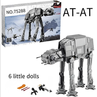 1267pcs Hot Movie Game Star Empire Hoth Battle AT-AT Snowtrooper Army Assault Motorized Walker Model 75288-Blocks Birthday Gift