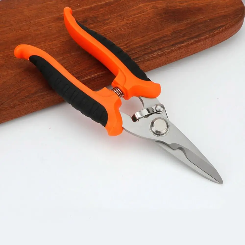 Stainless Steel Electrician Scissors Multifunction Manually Operated Groove Cutting Shears Save Time and Effort Durable