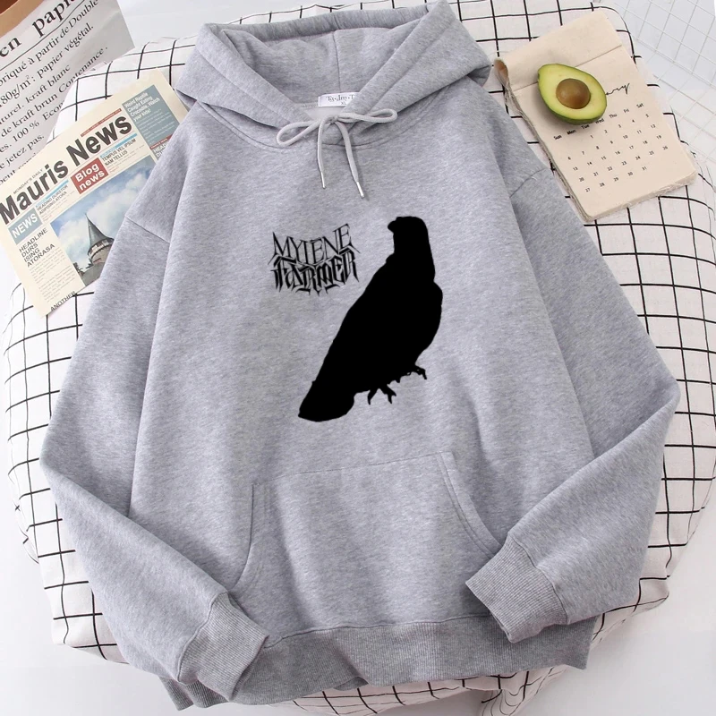 MYLENE ANA-Hoodies Anime Feminino com Impressão de Cartas, Moletom Unisex, Streetwear, Tops Fashion, Outono, Roupas de Inverno