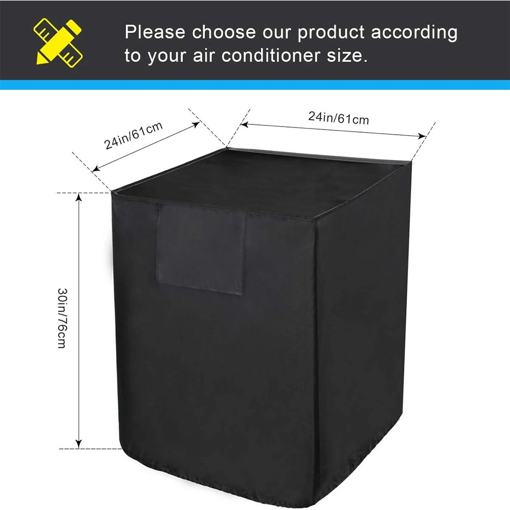 Air Conditioner Cover For Outside Unit Universal Veranda Winter AC Furniture Central Waterproof  Dust-Proof Outdoor Vent Full