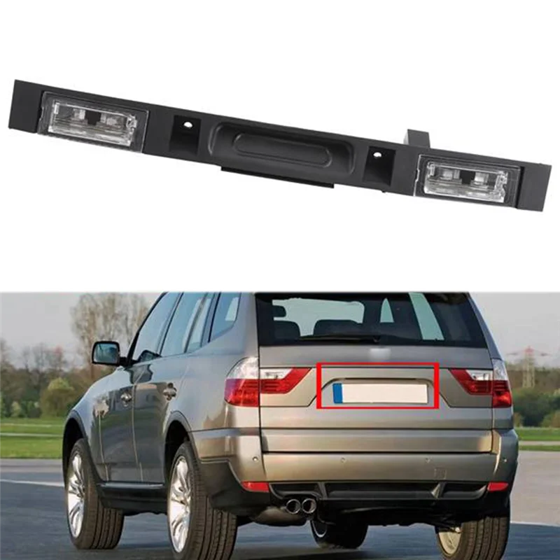 51133403611 لسيارات BMW E83 X3 2004-2010 مجموعة مفاتيح الباب الخلفي للسيارة بجولة التمهيد غطاء صندوق السيارة المقبض الخلفي مع زر مفتاح-A02G #4